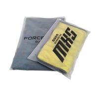 Vente en gros, emballage personnalisé, Logo imprimé, chemise, vêtements, fermeture à glissière transparente, fermeture à glissière en plastique, sacs de vêtements givrés