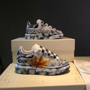 Nouvelle Collection 2026 : Baskets Tendance Femme à Imprimé Feuille d'Érable, Tige en Maille Respirante, Légères, à Plateforme, Idéales pour la Marche Quotidienne - Product Image 2