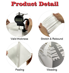 Rouleaux de vinyle thermiques d'étiquettes HTV de qualité coréenne, étiquettes en vinyle pour vêtements, transfert de chaleur, avec des mauvaises herbes et des coupes faciles, vente en gros - Product Image 4