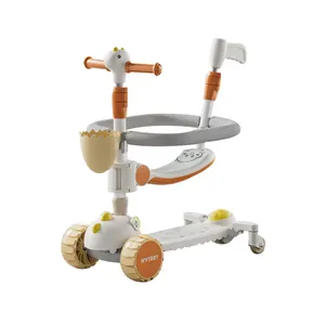 Wholesale Cheapest 3 In 1 Foldable Kids Kick Child Toy Balance Bike Scooter 3 Wheel With Seat For Kids Age 2 3-4 5 10 Years