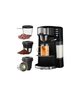 Thiết kế mới Máy pha cà phê tự động với bình sữa viên nang cà phê Espresso