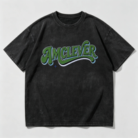 AMCLEVER 2026 T-shirts vintage pour hommes 230 g/m² Sweatwear T-shirt vintage oversize délavé unisexe pour impression DTG et sérigraphie personnalisée OEM