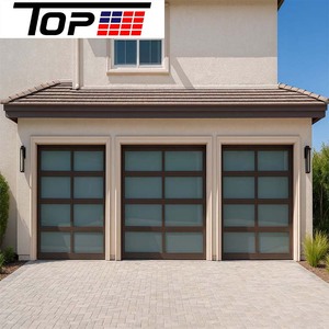 Porte <span class=keywords><strong>de</strong></span> <span class=keywords><strong>garage</strong></span> à double vitrage 16x7 avec <span class=keywords><strong>deux</strong></span> ouvre-<span class=keywords><strong>portes</strong></span> <span class=keywords><strong>de</strong></span> <span class=keywords><strong>garage</strong></span> et porte piétonne - Ensemble complet - Product Image 2