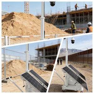 Rimorchio Mobile per <span class=keywords><strong>Sorveglianza</strong></span> con Riconoscimento Targhe per Ingressi di Comunità Chiuse con Quattro Telecamere CCTV Fisse - Product Image 3