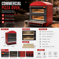 Usine JingXin Commercial 350 ° Four à pizza électrique professionnel à double couche pour restaurant