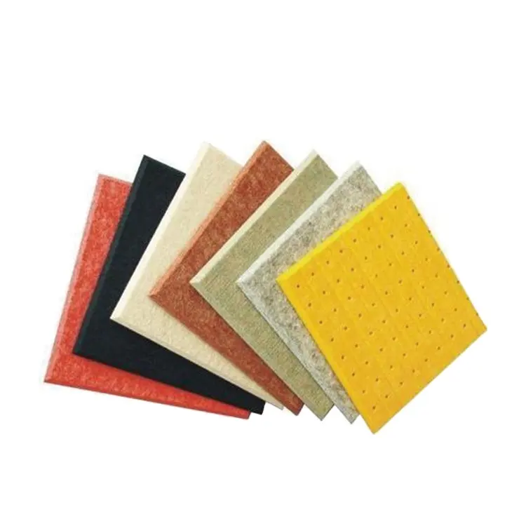 Tiange 100% Polyester Muur En Ceilling Geluidsisolatie Materiaal Akoestische Board Geluiddichte Absorberende Panel