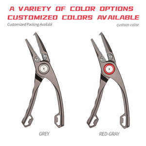 Tunala คีมตกปลาแบบผ่า,อุปกรณ์จับปลาตะกั่วปลาคาร์พพร้อมปลอกหนัง - Product Image 5