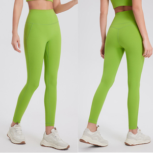 Leggings Sportivi da <span class=keywords><strong>Donna</strong></span> a Vita Alta con Effetto Push-Up, Asciugatura Rapida, Ecologici, Elasticizzati in Quattro Direzioni, Alta Qualità, Produzione Diretta - Product Image 3