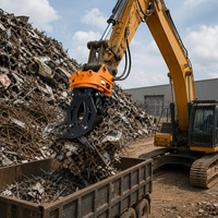 Excavator Hidrolik Putar 360 Derajat untuk Pembongkaran, Pemilahan Kayu dan Batu