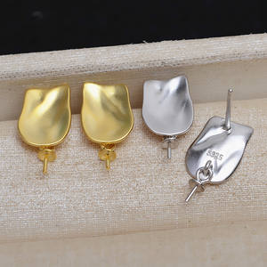 Boucles d'oreilles pendantes baroques en argent S925 pour femmes, perles déformées 9-17, bijoux, accessoires de bricolage 4421 - Product Image 1