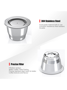 1 Pod Wareset AM Store Meilleures ventes Accessoires pour machines à café <span class=keywords><strong>NESPRESSO</strong></span> <span class=keywords><strong>Capsule</strong></span> de café <span class=keywords><strong>rechargeable</strong></span> scellée - Product Image 4