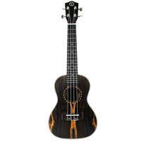 Ukulele fait à la main en bois d'ébène, vente en gros, 1 pièce