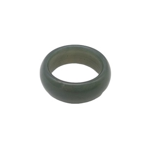 Nhẫn Đá Ngọc Bích Tự Nhiên Cho Nam Nữ, Nhẫn Đá Ngọc Bích <span class=keywords><strong>Nephrite</strong></span> Xanh Lá Được Chứng Nhận - Product Image 1