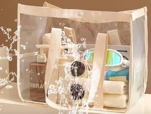 Sac fourre-tout transparent personnalisé, petit sac cadeau, sac en plastique transparent avec poignées - Product Image 3