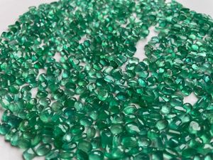 Joyería BALAJI GEMS, Piedras de Esmeralda Zambiana Natural de 7x5 MM |   Lote de Piedras Preciosas Verdes Calibradas Modelo 61325C para Joyería - Product Image 5