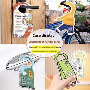 Letrero Publicitario Colgante para Puerta, Tarjeta <span class=keywords><strong>con</strong></span> Forma Personalizada, Cerradura de Puerta de Coche, Diseño de Placa de Número de Estacionamiento para Hogar, Impresión Offset MGP2 - Product Image 2