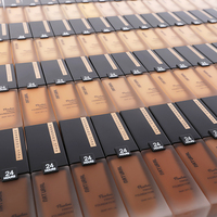 Fond de teint liquide vegan personnalisé, 104 couleurs, imperméable, couvrance totale, fini mat, crème de maquillage, marque privée, SPF