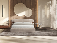 Lit capitonné de luxe au design italien avec une artisanat exquis