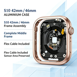 ฝาหลังกระจกพร้อมระบบชาร์จไร้สายสำหรับนาฬิกาซีรีส์ 4 5 6 SE <span class=keywords><strong>7</strong></span> 8 9 10 ขนาด 40 41 44 45 มม. GPS/<span class=keywords><strong>LTE</strong></span> ชุดเปลี่ยนอะไหล่พร้อมกรอบ - Product Image 3