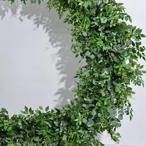 Venda quente Planta De Casamento Arco Decoração Verde Proposta De Casamento Arco Simulação Flor Linha Fontes De Casamento