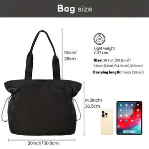 <span class=keywords><strong>Sac</strong></span> de yoga fourre-tout imperméable à la mode simple pour femmes grande capacité logo personnalisable <span class=keywords><strong>sac</strong></span> de yoga à bandoulière unique - Product Image 4