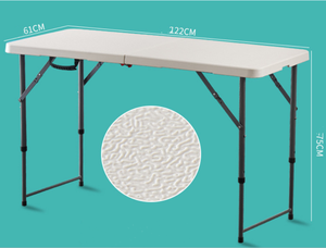 Easy — <span class=keywords><strong>petite</strong></span> <span class=keywords><strong>valise</strong></span> <span class=keywords><strong>pliante</strong></span> en plastique, <span class=keywords><strong>table</strong></span> d'extérieur, sac rectangulaire, pour pique-nique <span class=keywords><strong>camping</strong></span>, 4 pieds - Product Image 3