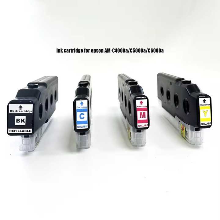 4 Colors/Set T08D1-T08D4 Refill Refillable Ink Cartridge for Epson WorkForce Enterprise AM4000 Color Printer