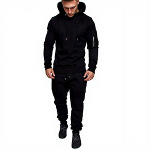 Conjunto Deportivo Personalizado con Logotipo para Hombre, 100% Algodón, Felpa Transpirable, Secado Rápido, Ecológico, Sudadera con Capucha y Pantalones Deportivos para Invierno - Product Image 6