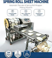 Machine automatique pour la fabrication de feuilles de pâte, de pâtisseries, d'ingera, de lumpia, de samosas et de rouleaux de printemps