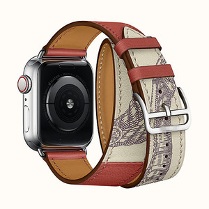 en cuir Frappé couleur style Deux longueurs peuvent être sélectionnés pour un tour et deux tours pour montre apple bande - Product Image 4