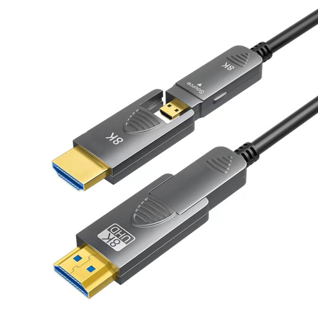 High Quality 8K UHD Fiber Optic HDMI Cable Micro HDMI to HDMI Cable V2.1 8K 60Hz 4K  Detachable AOC Cable for Monitor Projector