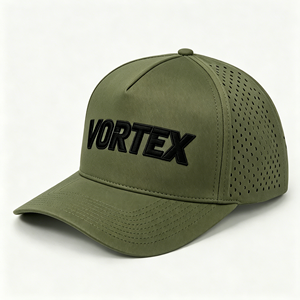 Casquette de baseball personnalisée brodée 5 panneaux style vintage respirante imperméable en nylon noir pour le sport – Vente en gros - Product Image 4