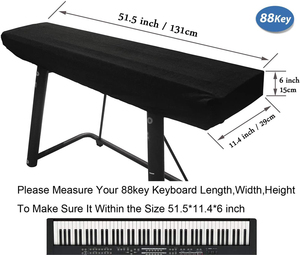 Professionale BSCI fabbrica premiurm 88 chiave copertura antipolvere della tastiera coulisse piano di copertura - Product Image 4