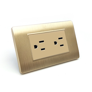 مقبس كهربائي أمريكي قياسي ذهبي اللون 16 أمبير بـ 6 أسنان للمنزل والمكتب - Product Image 2
