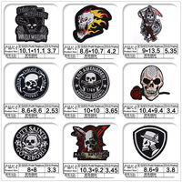 Patch brodé thermocollant style Mexique, motif rose et crâne – Grande Vente