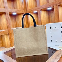 Sac fourre-tout en coton et lin pour femme avec motif imprimé - Grande capacité pour les trajets quotidiens, les voyages, la plage et le shopping