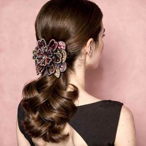 Version of the New Duck Mouth Clip Rhinestone Flower <strong>Hair</strong> Clip <strong>Mother</strong> <strong>Hair</strong> Accessories - Product Image 2