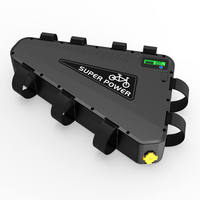 Batería Triangular para Bicicleta Eléctrica, 48V 52V 60V 72V 20Ah con BMS, Iones de Litio Impermeables para Bicicleta Eléctrica