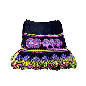 Falda con Volantes Bordada con Estampado Floral Personalizado, Falda Polinesia de las Islas del Pacífico para Mujer, Proveedor al por Mayor - Product Image 1