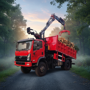 Camion-grue multifonctionnel autoportant pour machines de construction avec grue de 15 tonnes et mini-dumper - Product Image 3