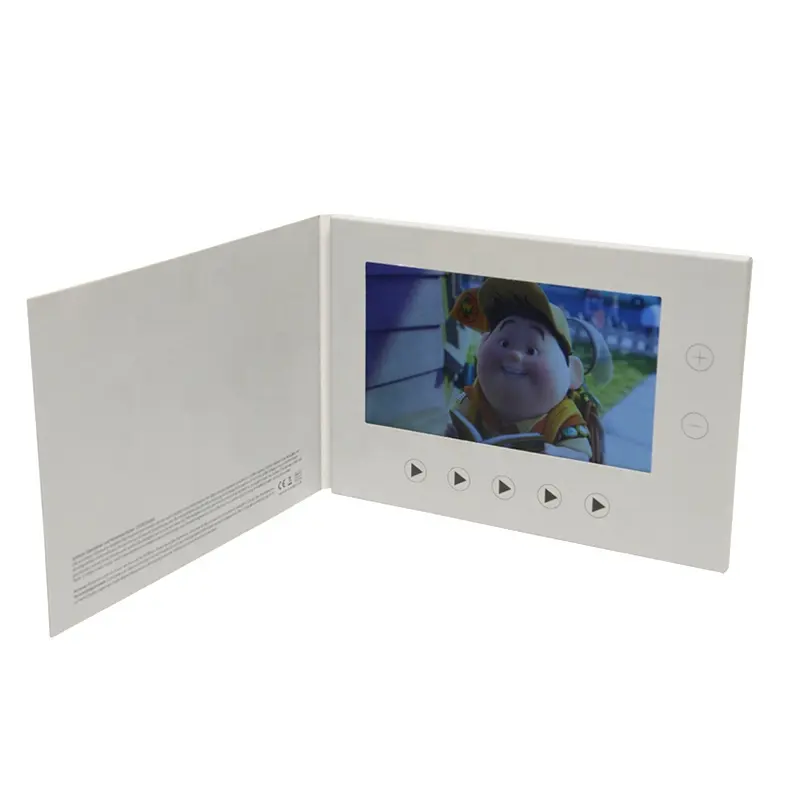 Yüksek kalite LCD ekran tebrik hoparlör kartları video broşür doğum günü tebrik