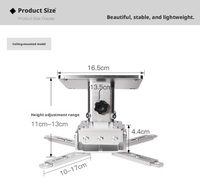 Support de plafond en alliage d'aluminium pour l'ingénierie, fabricant de supports pour projecteurs laser domestiques