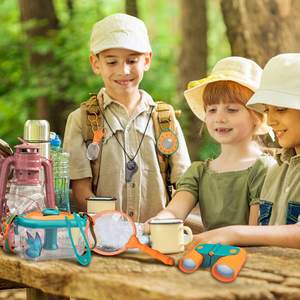 Kit <span class=keywords><strong>attrape</strong></span>-insectes plein air pour enfants, avec loupe, <span class=keywords><strong>filet</strong></span> <span class=keywords><strong>papillon</strong></span>, jumelles de gardien de créatures, ensemble d'aventure pour enfants - Product Image 3