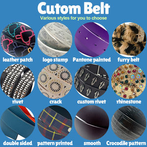 Cinturón de Cuero para Hombre con Estampado de Vaca Personalizado y Hebilla de Acero Inoxidable Impresa en 3D Estilo Occidental con Logotipo Personalizable de Aleación - Product Image 4