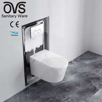 WC intelligent moderne Ovs Ce Europe, cuvette de toilette en céramique pour fille chinoise, siphon mural, WC suspendu