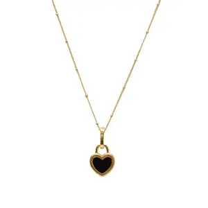 View larger image Share Vintage Double Sided Heart Pendant Necklace For Women Girl Clavicle Chain Choker New Fashion Trendy Je