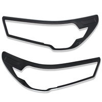 Kit complet de garnitures de carrosserie noires mates pour Toyota Hilux 4x4 2021 2022 2023 - Accessoires auto (5 pièces)
