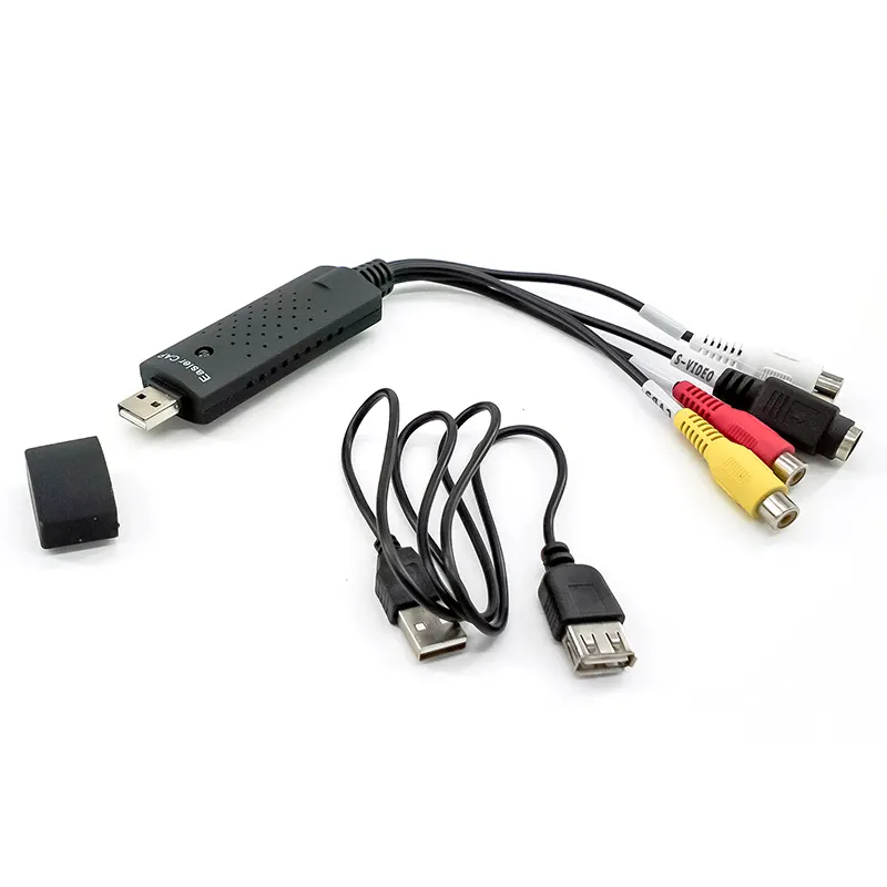 USB Penangkap Video USB 2.0 Adaptor Video dengan Audio Lebih Mudah Menangkap Kartu Pengambilan Video USB