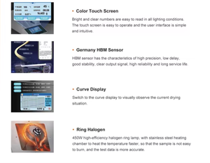 DHS loạt 50g-120g Halogen phân tích độ ẩm cho phòng thí nghiệm công nghiệp nông nghiệp - Product Image 3