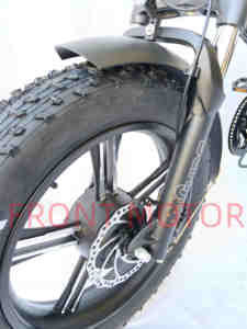 Queene/vélo électrique à double moteur à Suspension complète Fat 750W e-roller cyclomoteur moteur 45 km/H vélo électrique de neige - Product Image 2